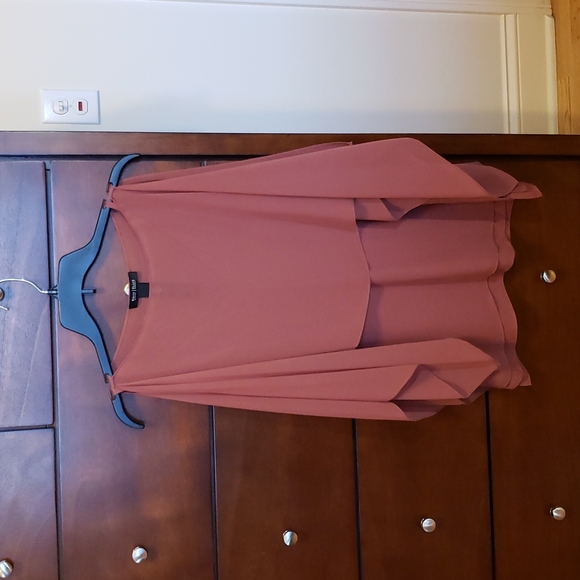 WHBM Convertible Layered Blouse Camisole in Cinnamon / Tank / Shell; Size XXS - Picture 3 of 16